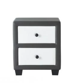 Baita Tables De Chevet Table De Chevet Gris Et Blanc L46cm