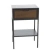 Hellin Tables De Chevet Table De Chevet Industriel En Métal 1 Tiroir 1 Tablette -Surmatelas Soldes Magasin table de chevet industriel en metal 1 tiroir 1 tablette
