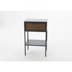 Hellin Tables De Chevet Table De Chevet Industriel En Métal 1 Tiroir 1 Tablette -Surmatelas Soldes Magasin table de chevet industriel en metal 1 tiroir 1 tablette 2