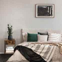 RED DECO Tables De Chevet Table De Chevet Marron H55cm -Surmatelas Soldes Magasin table de chevet marron h55cm 4