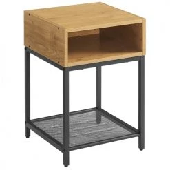 RED DECO Tables De Chevet Table De Chevet Médium MDF Chêne Clair H58CM