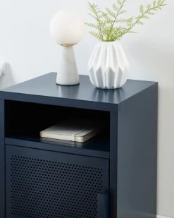 Pantone Tables De Chevet Table De Chevet Métal Bleu Nuit 40cm -Surmatelas Soldes Magasin table de chevet metal bleu nuit 40cm 3