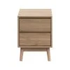 Mobili Rebecca Tables De Chevet Table De Chevet Naturel Avec 2 Tiroirs Effet Bois Marron Clair -Surmatelas Soldes Magasin table de chevet naturel avec 2 tiroirs effet bois marron clair