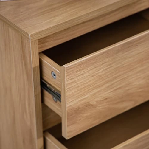 Mobili Rebecca Tables De Chevet Table De Chevet Naturel Avec 2 Tiroirs Effet Bois Marron Clair 7 Mobili Rebecca Tables De Chevet Table De Chevet Naturel Avec 2 Tiroirs Effet Bois Marron Clair – Image 5