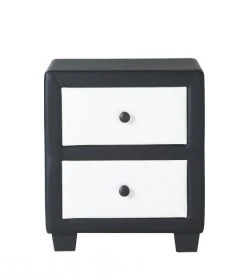 Baita Tables De Chevet Table De Chevet Noir Et Blanc L46cm