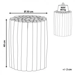 Beliani Tables De Chevet Table De Chevet Noire -Surmatelas Soldes Magasin table de chevet noire 4