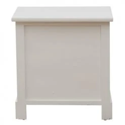 Mobili Rebecca Tables De Chevet Table De Chevet Rectangulaire Avec 2 Tiroirs En MDF Blanc -Surmatelas Soldes Magasin table de chevet rectangulaire avec 2 tiroirs en mdf blanc 5