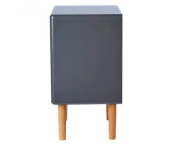 Meubles & Design Tables De Chevet Table De Chevet Scandinave Avec Tiroir Et Niche Gris Foncé -Surmatelas Soldes Magasin table de chevet scandinave avec tiroir et niche gris fonce 2