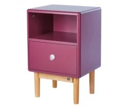 Meubles & Design Tables De Chevet Table De Chevet Scandinave Avec Tiroir Et Niche Rose