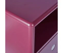 Meubles & Design Tables De Chevet Table De Chevet Scandinave Avec Tiroir Et Niche Rose -Surmatelas Soldes Magasin table de chevet scandinave avec tiroir et niche rose 4