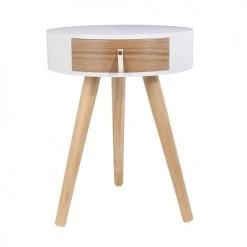 The Home Deco Factory Tables De Chevet Table De Chevet Scandinave Blanche
