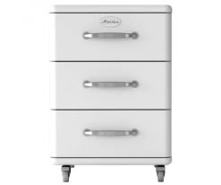 Meubles & Design Tables De Chevet Table De Chevet Style Rétro Effet Bois Blanc