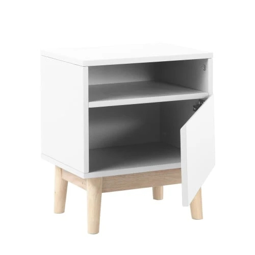 Maisons Du Monde Tables De Chevet Table De Chevet Vintage Blanche 4 Maisons Du Monde Tables De Chevet Table De Chevet Vintage Blanche – Image 2