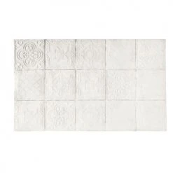 Maisons Du Monde Têtes De Lit Tête De Lit 200 En Pin Massif Motifs Mosaïques Blanches