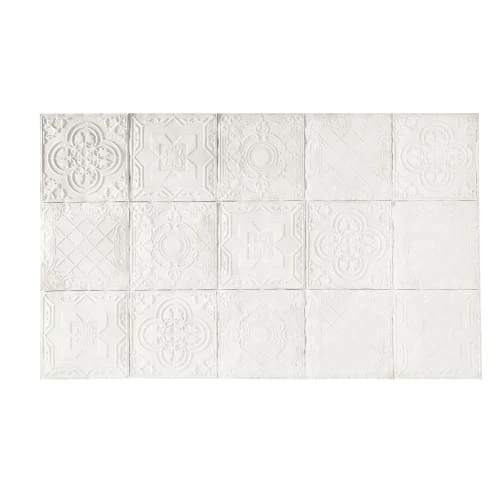 Maisons Du Monde Têtes De Lit Tête De Lit 200 En Pin Massif Motifs Mosaïques Blanches 3 Maisons Du Monde Têtes De Lit Tête De Lit 200 En Pin Massif Motifs Mosaïques Blanches