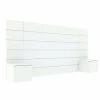 ID Kids Têtes De Lit Tête De Lit Avec Chevets 160 Cm Effet Bois Blanc