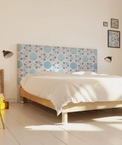 MyQuintus Têtes De Lit Tête De Lit Avec Housse Bleu 140 Cm -Surmatelas Soldes Magasin tete de lit avec housse bleu 140 cm 35