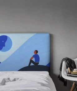 MyQuintus Têtes De Lit Tête De Lit Avec Housse Bleu 180 Cm -Surmatelas Soldes Magasin tete de lit avec housse bleu 180 cm 38