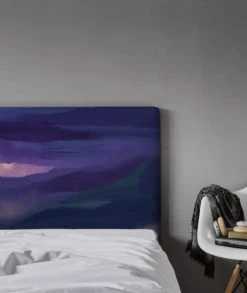 MyQuintus Têtes De Lit Tête De Lit Avec Housse Violet 160 Cm -Surmatelas Soldes Magasin tete de lit avec housse violet 160 cm 4