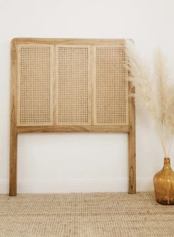 Saudara Collections Têtes De Lit Tête De Lit Bois Et Cannage -Surmatelas Soldes Magasin tete de lit bois et cannage 4