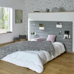 ID Kids Têtes De Lit Tête De Lit Bois Massif Gris -Surmatelas Soldes Magasin tete de lit bois massif gris 4