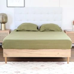 Homifab Têtes De Lit Tête De Lit Capitonnée En Tissu Gris Clair 140 Cm -Surmatelas Soldes Magasin tete de lit capitonnee en tissu gris clair 140 cm 5