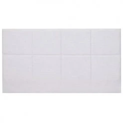 Homifab Têtes De Lit Tête De Lit Capitonnée En Tissu Gris Clair 140 Cm