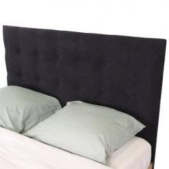 Homifab Têtes De Lit Tête De Lit Capitonnée En Velours Gris Anthracite 140 Cm -Surmatelas Soldes Magasin tete de lit capitonnee en velours gris anthracite 140 cm 5