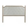 Wadiga Têtes De Lit Tête De Lit Classique En Bois Et Tissu Capitonné Lin Gris - 160cm -Surmatelas Soldes Magasin tete de lit classique en bois et tissu capitonne lin gris 160cm