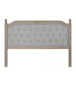 Wadiga Têtes De Lit Tête De Lit Classique En Bois Et Tissu Capitonné Lin Gris L160cm -Surmatelas Soldes Magasin tete de lit classique en bois et tissu capitonne lin gris l160cm 4