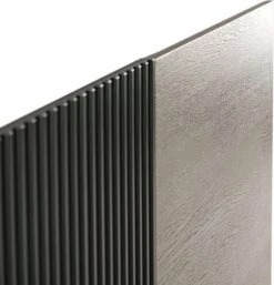 Thai Natura Têtes De Lit Tête De Lit En Bois Couleur Gris Et Noir 162x110cm -Surmatelas Soldes Magasin tete de lit en bois couleur gris et noir 162x110cm 3