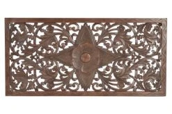 GINER Y COLOMER Têtes De Lit Tête De Lit En Bois De Manguier Couleur Noyer