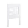 MOYCOR Têtes De Lit Tête De Lit En Bois De Mindi Blanc L100 -Surmatelas Soldes Magasin tete de lit en bois de mindi blanc l100