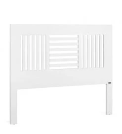 MOYCOR Têtes De Lit Tête De Lit En Bois De Mindi Blanc L165