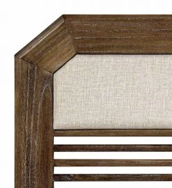 MOYCOR Têtes De Lit Tête De Lit En Bois Marron Et Capitonnée En Polyester Blanc L165 -Surmatelas Soldes Magasin tete de lit en bois marron et capitonnee en polyester blanc l165 1