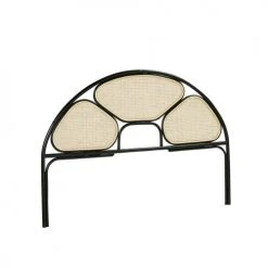 Bois Dessus Bois Dessous Têtes De Lit Tête De Lit En Cannage Et Rotin Noir L160 -Surmatelas Soldes Magasin tete de lit en cannage et rotin noir l160 2