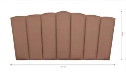 RNT By Really Nice Things Têtes De Lit Tête De Lit En Contreplaqué Et Velours Terre Cuite. -Surmatelas Soldes Magasin tete de lit en contreplaque et velours terre cuite 3