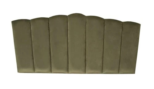 RNT By Really Nice Things Têtes De Lit Tête De Lit En Contreplaqué Et Velours Vert Sauge. 3 RNT By Really Nice Things Têtes De Lit Tête De Lit En Contreplaqué Et Velours Vert Sauge.