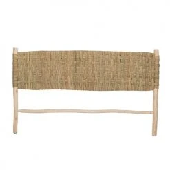 HYDILE Têtes De Lit Tête De Lit En Doum Et Bois D'eucalyptus