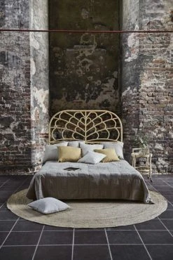 Sika Design Têtes De Lit Tête De Lit En Rotin L.180cm Naturel -Surmatelas Soldes Magasin tete de lit en rotin l 180cm naturel 2