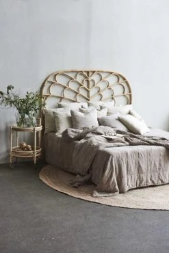 Sika Design Têtes De Lit Tête De Lit En Rotin L.180cm Naturel -Surmatelas Soldes Magasin tete de lit en rotin l 180cm naturel 3