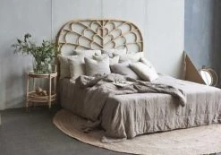 Sika Design Têtes De Lit Tête De Lit En Rotin L.180cm Naturel -Surmatelas Soldes Magasin tete de lit en rotin l 180cm naturel 4