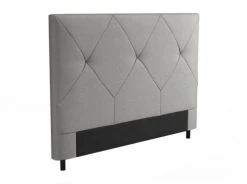 Usinestreet Têtes De Lit Tête De Lit En Tissu BAILA - Gris Clair, Largeur - 140 Cm -Surmatelas Soldes Magasin tete de lit en tissu baila gris clair largeur 140 cm 4