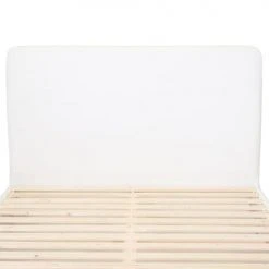 Homifab Têtes De Lit Tête De Lit En Tissu Bouclette Blanc 140 Cm -Surmatelas Soldes Magasin tete de lit en tissu bouclette blanc 140 cm 2