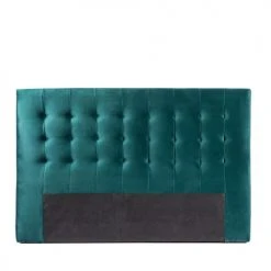 Drawer Têtes De Lit Tête De Lit En Velours 170 Cm Bleu Canard