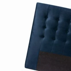 Drawer Têtes De Lit Tête De Lit En Velours 170 Cm Bleu Marine -Surmatelas Soldes Magasin tete de lit en velours 170 cm bleu marine 3