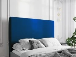 CXL By Christian Lacroix Têtes De Lit Tête De Lit En Velours Bleu Roi 120x140x10 -Surmatelas Soldes Magasin tete de lit en velours bleu roi 120x140x10 1