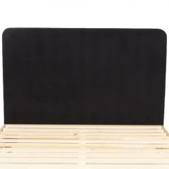 Homifab Têtes De Lit Tête De Lit En Velours Gris Anthracite 160 Cm -Surmatelas Soldes Magasin tete de lit en velours gris anthracite 160 cm 2