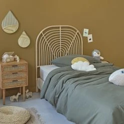 Bois Dessus Bois Dessous Têtes De Lit Tête De Lit Enfant Bohème En Rotin 90 Cm -Surmatelas Soldes Magasin tete de lit enfant boheme en rotin 90 cm 2