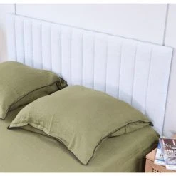 Homifab Têtes De Lit Tête De Lit Matelassé En Tissu Gris Clair 140 Cm -Surmatelas Soldes Magasin tete de lit matelasse en tissu gris clair 140 cm 2